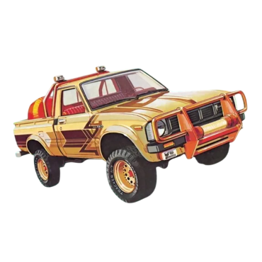 KIT PARA MONTAR AMT SNAP KIT TOYOTA HILUX SR5 PICKUP 1980 1/25 AMT 1114